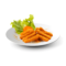 un plat de 6 mozzarella sticks