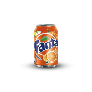 Une canette de Fanta Orange de 33cl