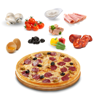 Ma Pizza Sur-Mesure : 1 Pizza et 2 Ingrédients au Choix